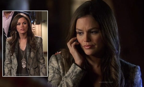 Zoe Hart's lace blazer on Hart of dixie