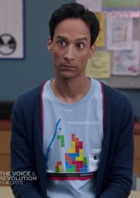 Abed’s tetris shirt on Community