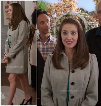 Annie’s grey coat on Community