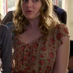 Boo’s beige/brown floral dress on Bunheads