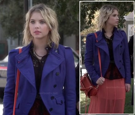 Hanna's blue coat/jacket on PLL