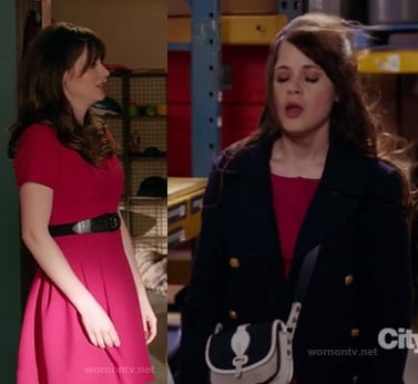 Jess Day's pink/red dress on New Girl