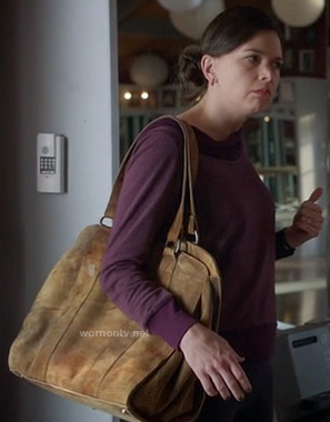 Michelle’s distressed leather oversized bag on Bunheads (multiple episodes)