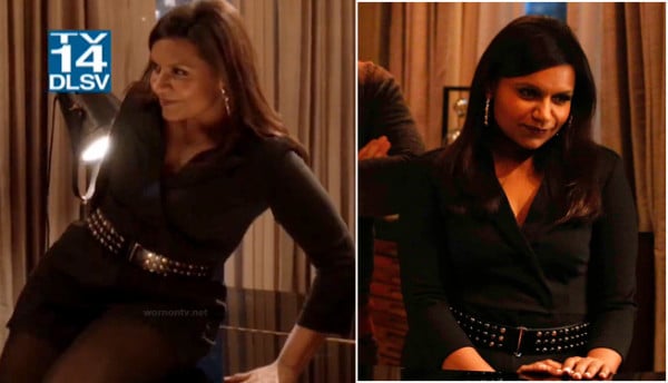 Mindy's black romper on The Mindy Project