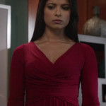 Padma’s red wrap dress on Revenge