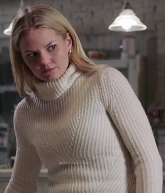 Emma Swan's white turtleneck sweater on OUAT