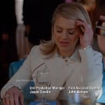 Jane’s white moto style jacket on Happy Endings