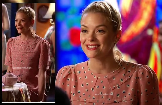 Lemon's pink collared dress on Hart of Dixie