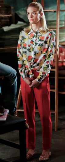 Lemon's fruit and rose print blouse on Hart of Dixie