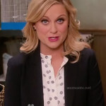Leslie’s white polka dot blouse on Parks and Recreation