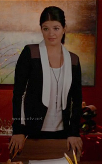 Penny's colorblock blazer on Happy Endings