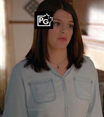 Penny's chambray shirt on Happy Endings