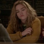 Jo’s yellow oversized cardigan on Twisted