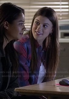 Paige's plaid shirt on PLL