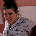 Sadie’s blue bicycle print pajamas on Awkward