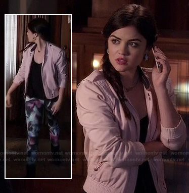 Aria's floral leggings on PLL