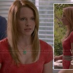 Daphne’s coral lace dress on Switched at Birth