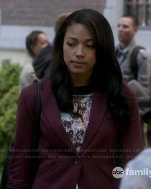 Lacey’s burgundy blazer on Twisted