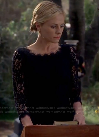 Sookie’s black lace dress on True Blood
