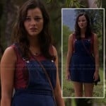 Marina’s denim overall dress on Camp