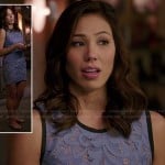 Angela’s light blue lace dress on Bones