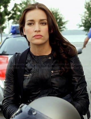 Annie’s leather motorcycle jacket on Covert Affairs