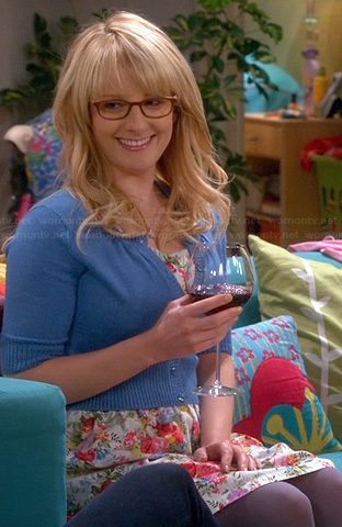 Bernadette’s white floral dress on The Big Bang Theory