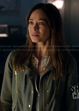 Cat’s grey jacket on Beauty and the Beast