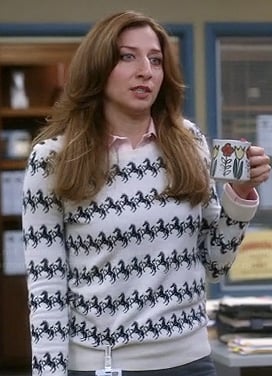 Gina’s horse sweater on Brooklyn Nine-Nine