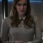 Jemma’s grey sweater with white peter pan collar on Agents of SHIELD