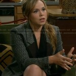 Kristin’s grey and black patterned blazer on Last Man Standing