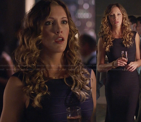 Laurel’s black bandage dress on Arrow