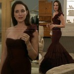 Victoria’s burgundy mermaid gown on Revenge