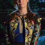 Zoe’s black embroidered jacket on Hart of Dixie