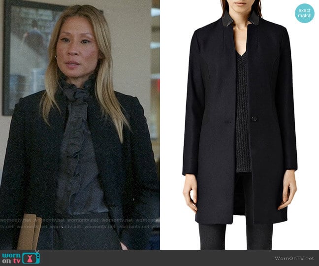 All Saints Vita wool coat