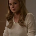 Emily’s white knit sweater on Revenge