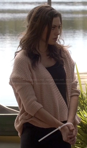 Haley’s dolman sleeve cardigan on The Originals