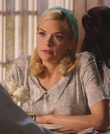Lemon’s grey floral collared dress on Hart of Dixie