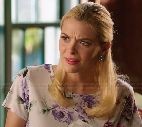 Lemon’s white dress with purple flowers on Hart of Dixie
