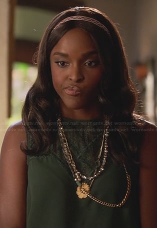 Lynly’s green lace top on Hart of Dixie