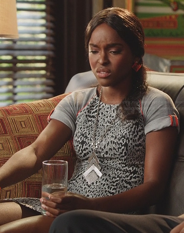 Lynly’s leopard print dress on Hart of Dixie