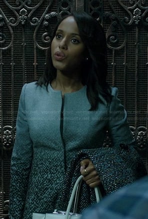 Olivia’s grey graduated pattern jacket on Scandal