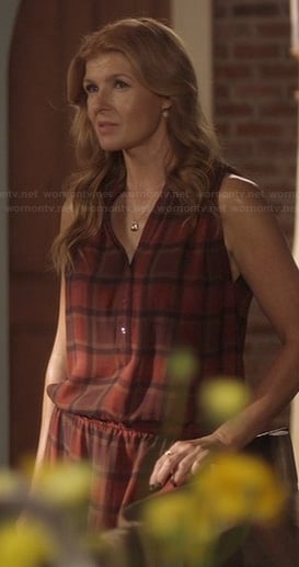 Rayna’s red plaid dress on Nashville