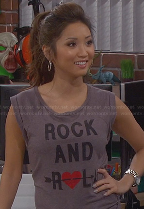 Veronica’s rock and roll top on Dads