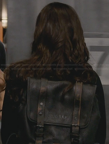 Annie’s leather backpack on Covert Affairs