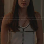 Charlotte’s white studded tank top on Revenge
