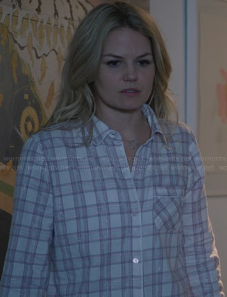 Emma’s plaid pajamas on Once Upon a Time