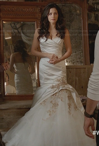 Freya’s wedding dress on Witches of East End