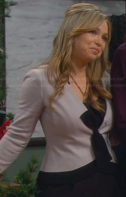 Kristin’s bow front jacket on Last Man Standing