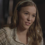 Maddie’s plaid and lace shirt on Nashville